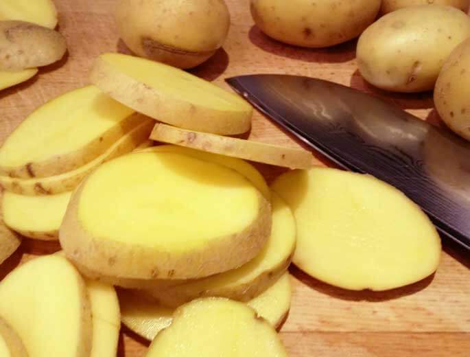 Selbstgemachte Kartoffelchips