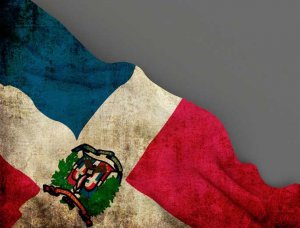 Flagge dominikanische Republik 