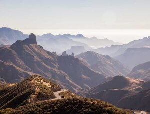 Gran Canaria Berge mit Roque Nublo Felsen