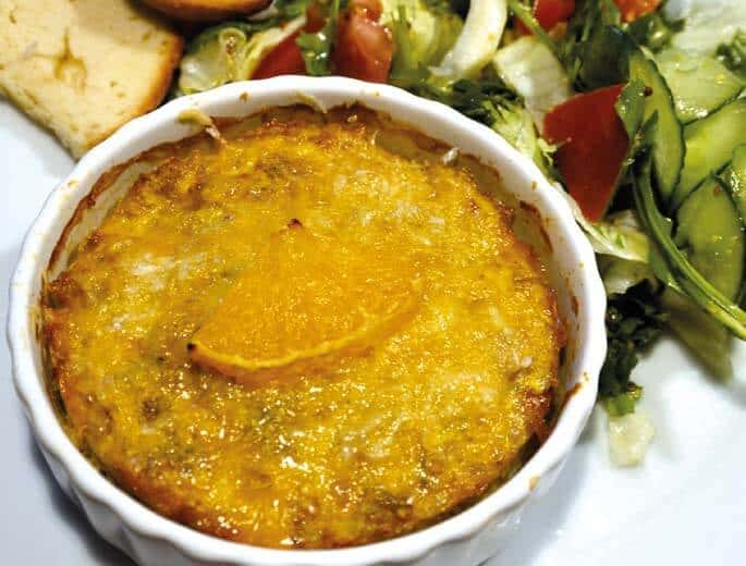Thunfisch-Orangentörtchen mit Parmesan