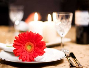 Romantik Candle-Light-Dinner