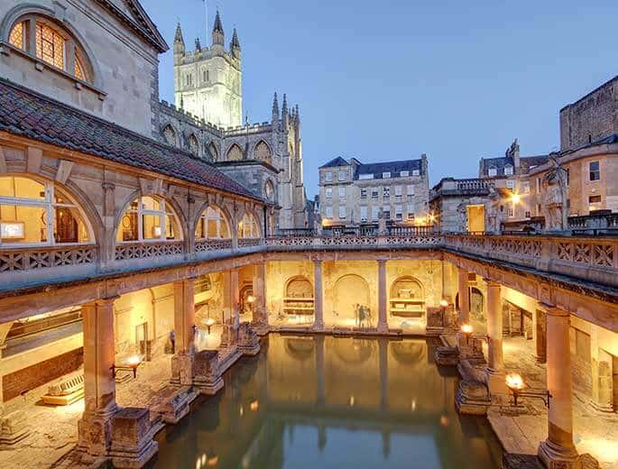 Bath Römische Bäder mit Kirche