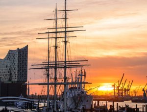 Hamburger Hafen Schiff