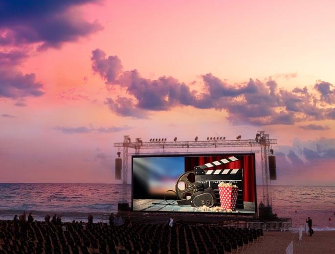 Open Air Kino an der Ostsee